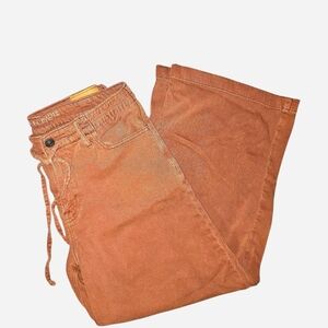 American Eagle Outfitters Women's Dark Rust Dreamy Drape Ultra Wide-leg Pants